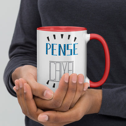 Pense fora da Caixa - Caneca com Cor Interna